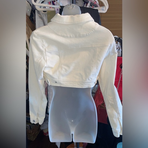 Vintage GASOLINE white corduroy cropped jacket - Picture 4 of 5